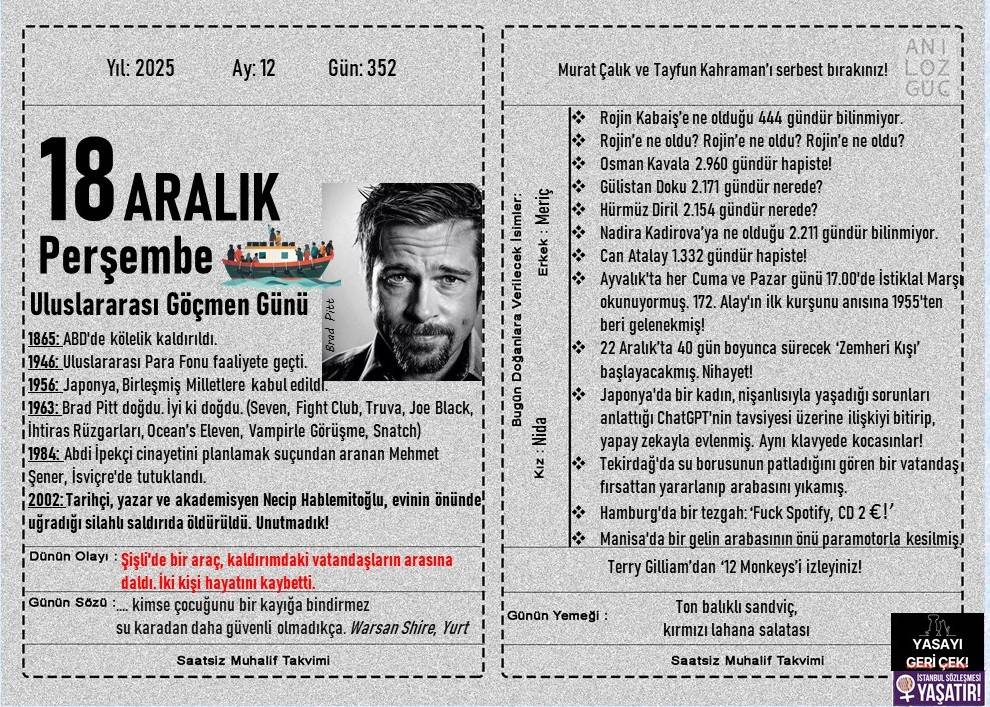 Uluslararası Göçmen Günü 1